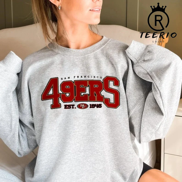 Vintage Style San Francisco Football Crewneck Sweatshirt