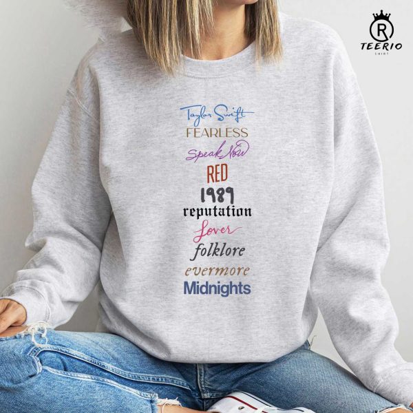 Midnights Sweatshirt, Albums As Books Shirt, Midnights T-Shirt