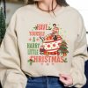 Funny Christmas Hand Is on the Breast Sweatshirt