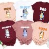 Personalized Bluey Matching Family T-Shirt