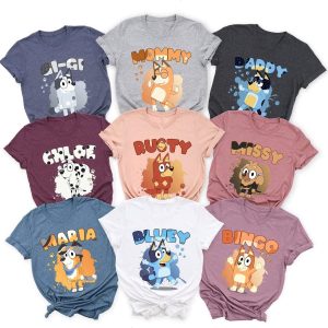 Personalized Bluey Matching Family T-Shirt