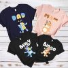 Personalized Bluey Matching Family T-Shirt