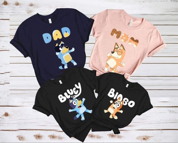 Personalized Bluey Matching Family T-Shirt