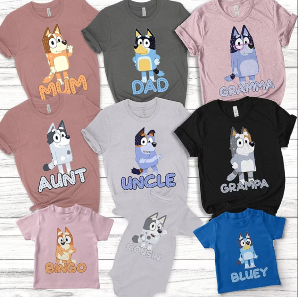 Personalized Bluey Matching Family T-Shirt