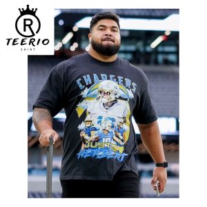 Breiden Fehoko Chargers Justin Herbert T-Shirt