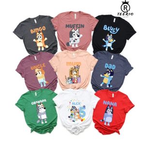 Personalized Bluey Familiy Shirt