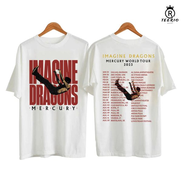 NEW 2023 Imagine Dragon Mercury World Tour T-shirt