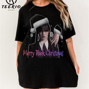 Wednesday Merry Black Christmas T-Shirt