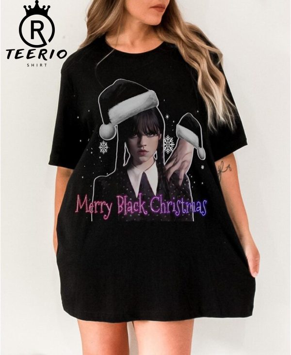 Wednesday Merry Black Christmas T-Shirt