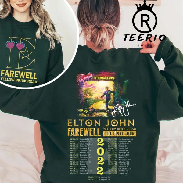 Elton John Farewell Outfit Concert Tour 2022 Shirt