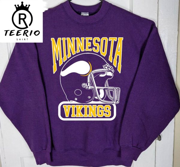 Vintage Vikings Football Crewneck Sweatshirt