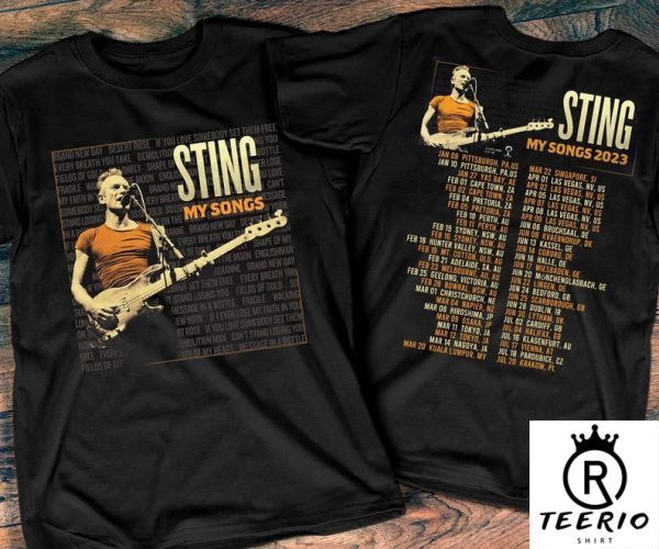 STING MY SONGS 2023 World Tour T-Shirt