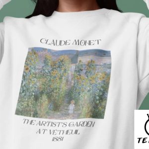 Claude Monet The Artist’s Garden At Vétheuil Sweatshirt