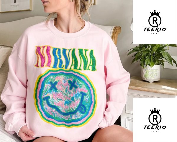 Nirvana Smiley Face Sweatshirt