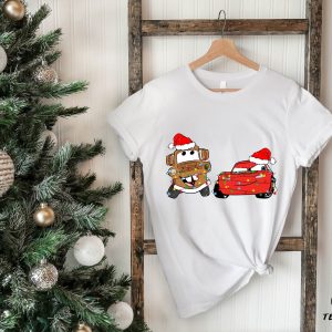 Lightning McQueen n Master Hat Christmas Shirt