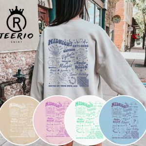 Midnights Tracklist Crewneck Sweatshirt