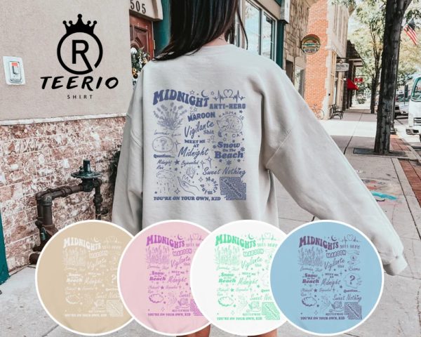 Midnights Tracklist Crewneck Sweatshirt