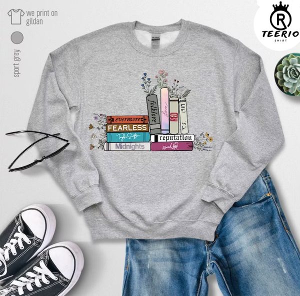 Taylor Flower Albums As Books Sweatshirt