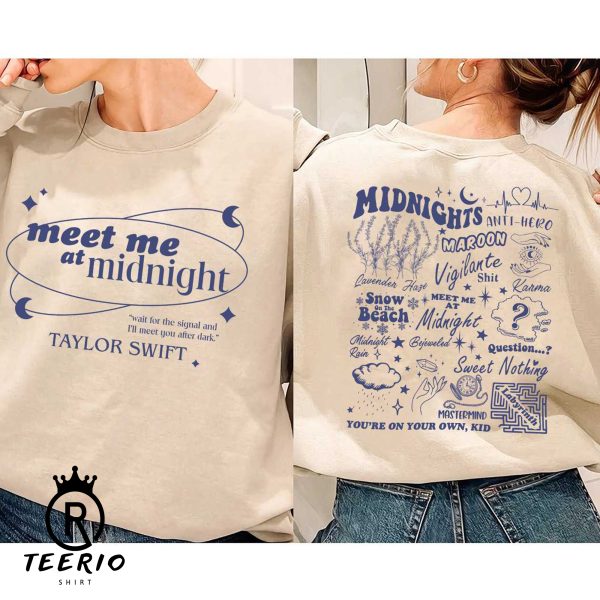 Meet Me at Midnight Taylor Swift Album Sweatshirt Swiftie Shirt