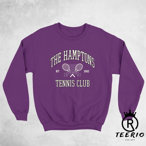 The Hamptons Tennis Club Sweatshirt, Vintage Style Sweatshirt, Aesthetic Tennis Sweatshirt, Retro Sweatshirt