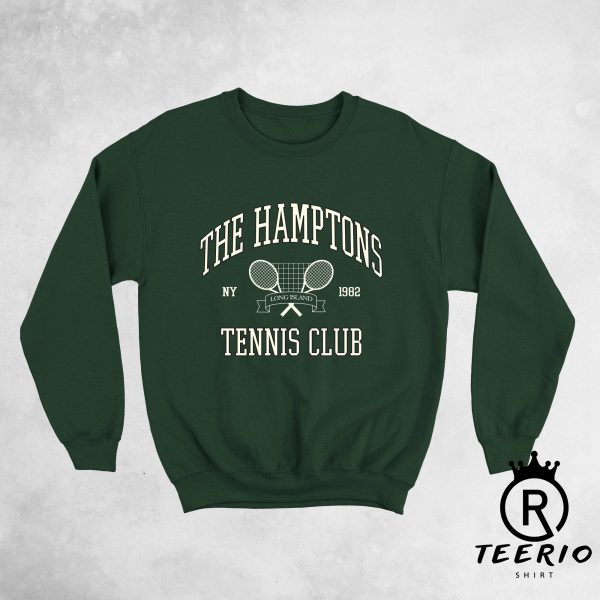 The Hamptons Tennis Club Sweatshirt, Vintage Style Sweatshirt, Aesthetic Tennis Sweatshirt, Retro Sweatshirt