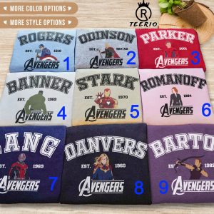 Avengers All Character Sweatshirt, Tshirt, And Hoodie, Avengers Assemble, Avengers Clothing, Marvels Merch, Avengers Superhero