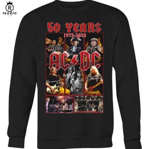 ACDC 50 Years Anniversary 1973 2023 Thank You For The Memories T Shirt