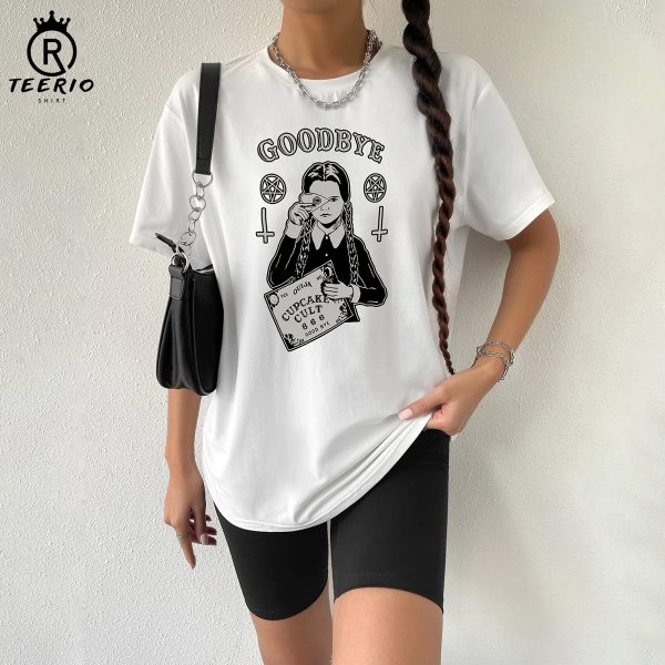 Wednesday Addams Family Vintage Fanart Unisex T-Shirt Sweatshirt Hoodie