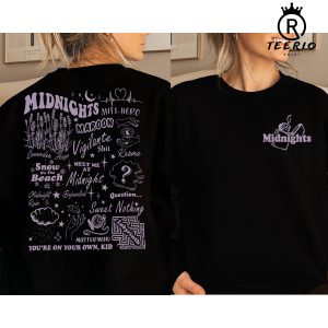 Midnights Track List Double Side Sweatshirt