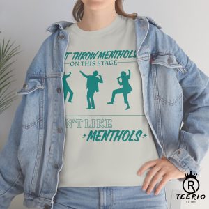 the 1975 Matty Healy “Don’t Like Menthols” unisex cotton shirt