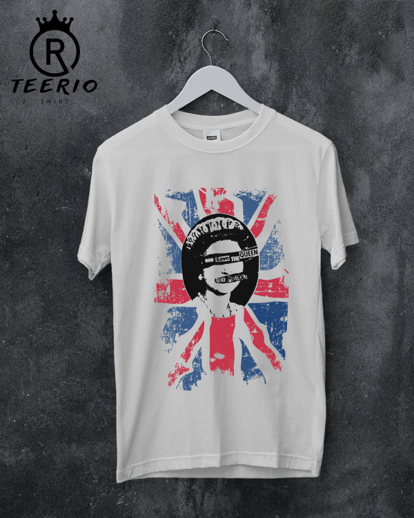 Sex Pistols Rotten God Save The Queen White Sid Vicious T-Shirt