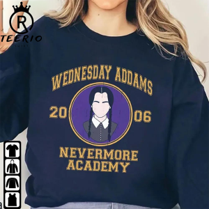 Vintage Wednesday Adams 2006 Shirt Nervermore Academy Sweatshirt