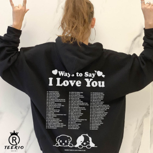 Different ways to say I Love You in lyrics  Hoodie