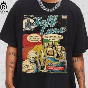 Self Care Comic Art Book Shirt