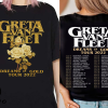 Greta Van Fleet Dreams In Gold Tour 2022 T-Shirt