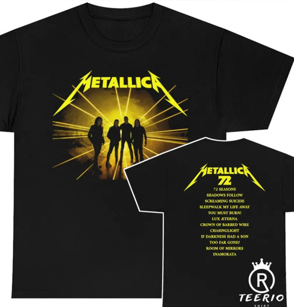 Metallica 72 Seasons Track Listing Shirt