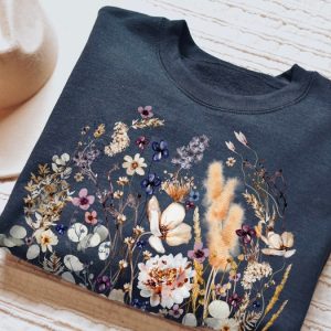 Vintage Pressed Flowers Sweatshirt