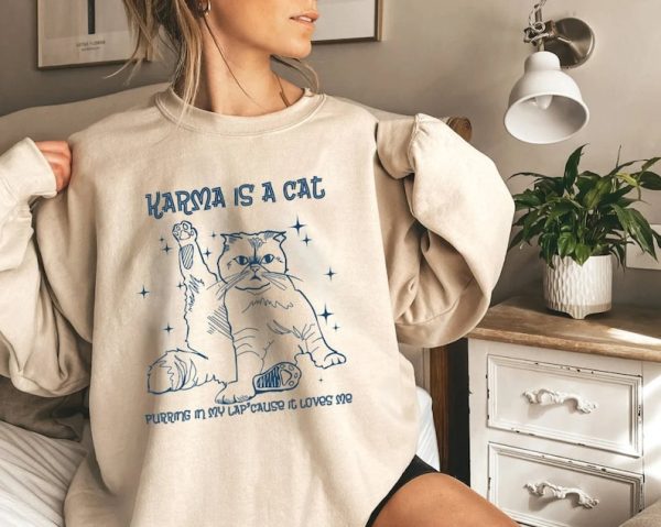 Karma Is A Cat Sweatshirt