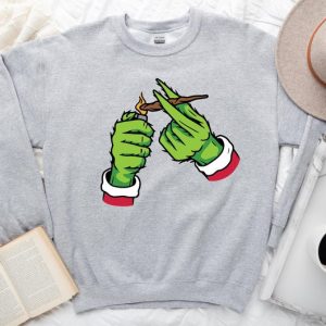 Funny Smoking Grinch Sweatshirt