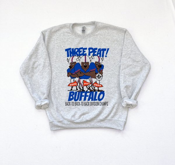 Three Peat Buffalo East Champions Crewneck Shirt