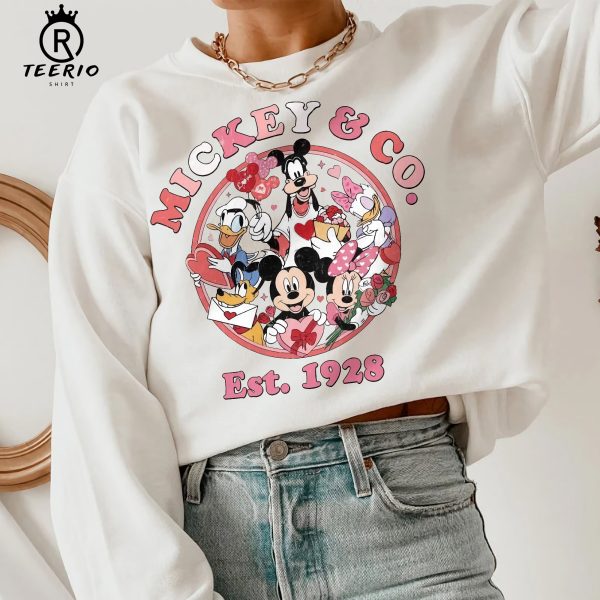 Vintage Mickey & Co Est 1928 Valentine Shirt