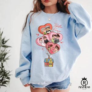 Vintage Carl And Ellie Happy Valentine’s Day Sweatshirt