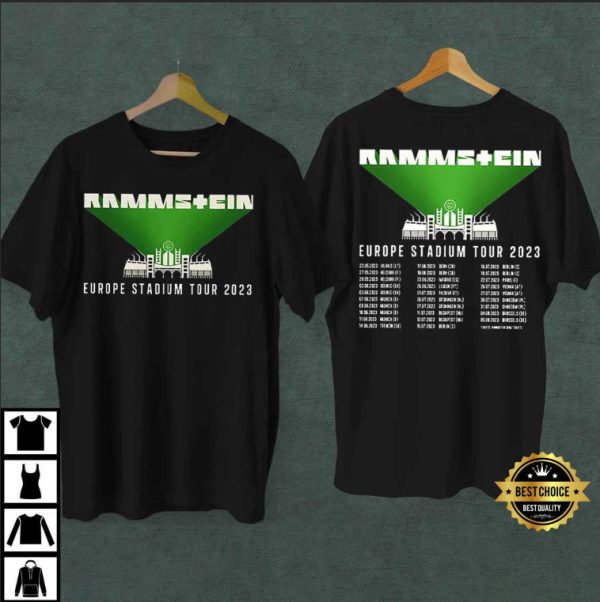 Rammstein Europe Stadium Tour 2023 T-Shirt