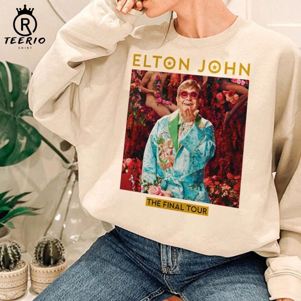 Elton John TOUR DATES 2023 World Tour Double Sided Shirt