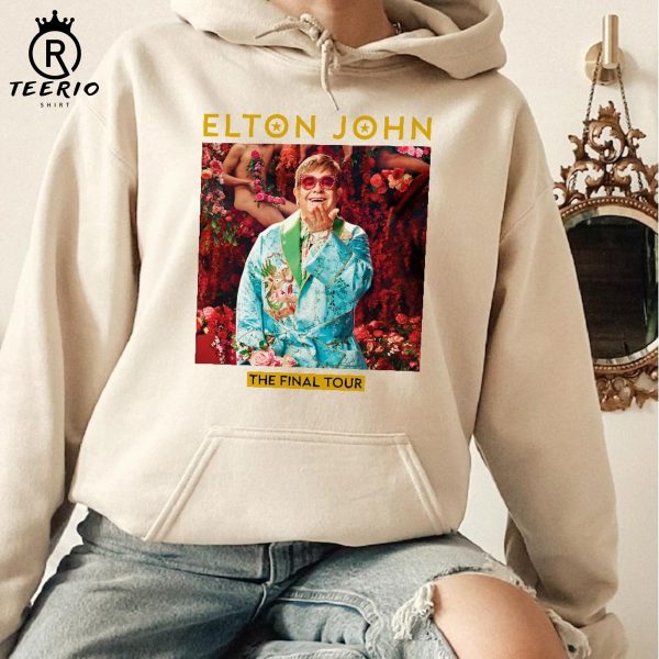 Elton John TOUR DATES 2023 World Tour Double Sided Shirt