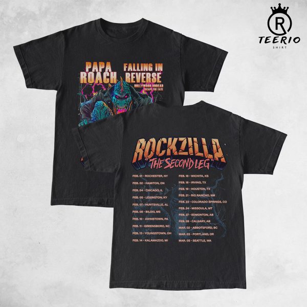 Rockzilla The Second Leg Tour 2023 Shirt