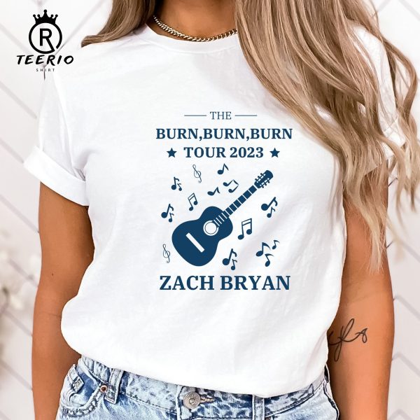 American Burn,Burn,Burn Tour 2023 Printed Front-Back shirt