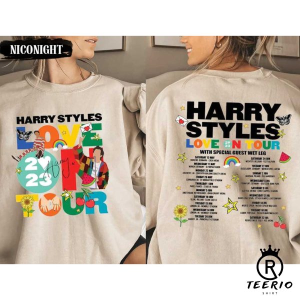 Harry Love On Tour 2023 Style Both Side Sweatshirt