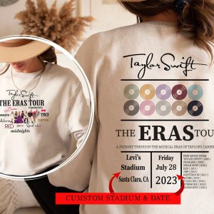 Custom The Eras Tour Date Shirt