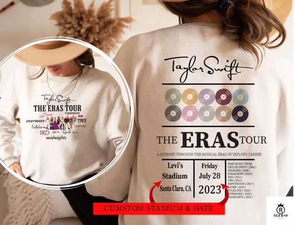 Custom The Eras Tour Date Shirt